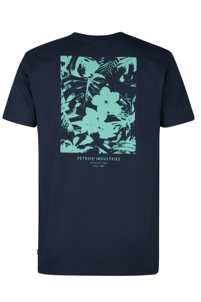T SHIRT MET RUG PRINT M 1050 TSR115 5178 Navy Blue
